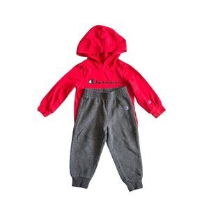 Champion Authentic 2-Piece Boy's Jogger and Hooded Shirt Set